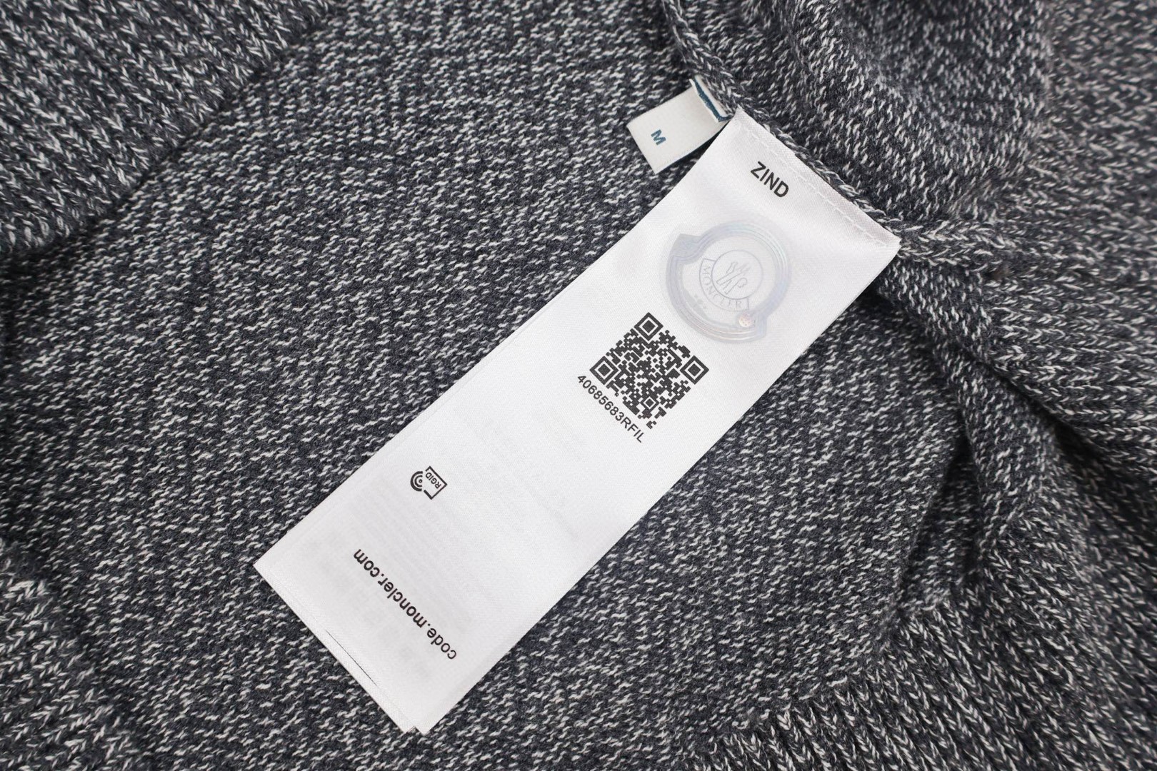 Moncler 蒙口 袖口口袋毛衣 秋冬 外套 灰色 B0 K20919C00012M3550P99