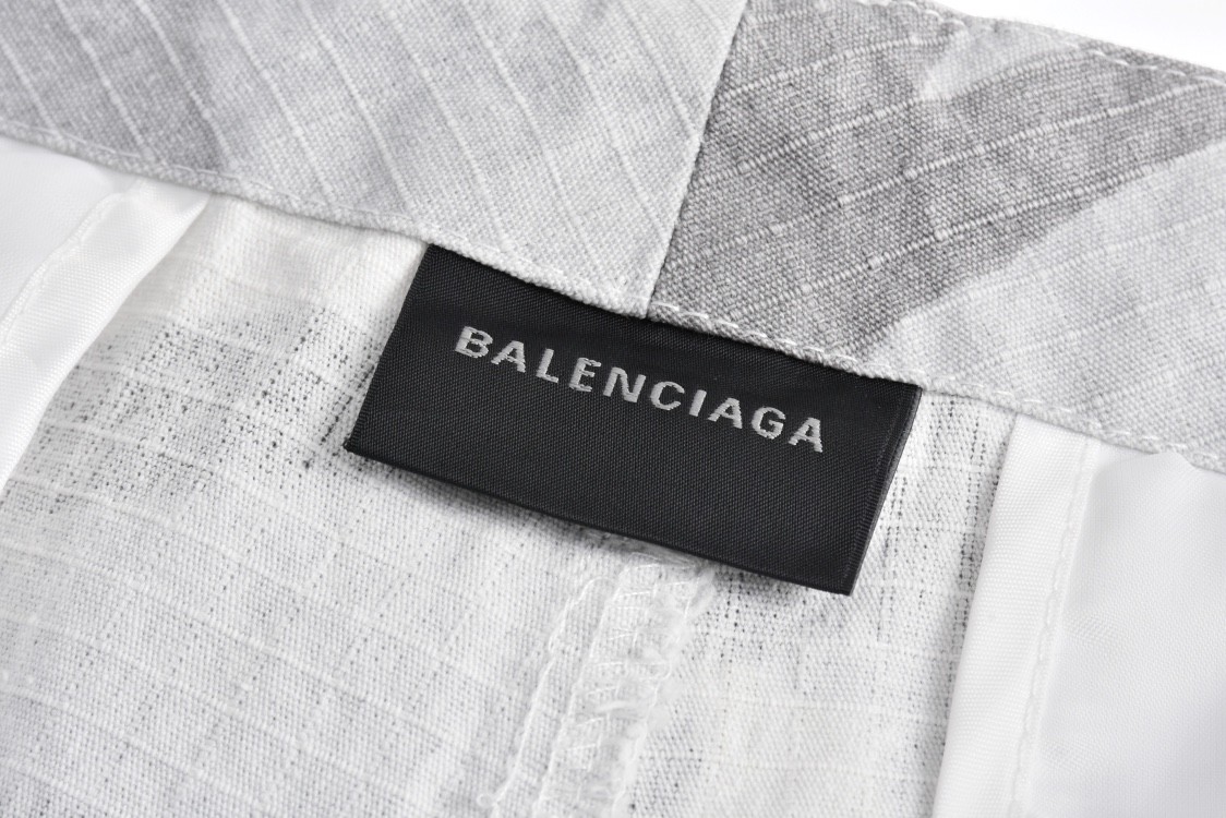 Balenciaga 巴黎世家 迷彩可拆卸工装裤 长裤 裤子 休闲裤 灰色 C0
