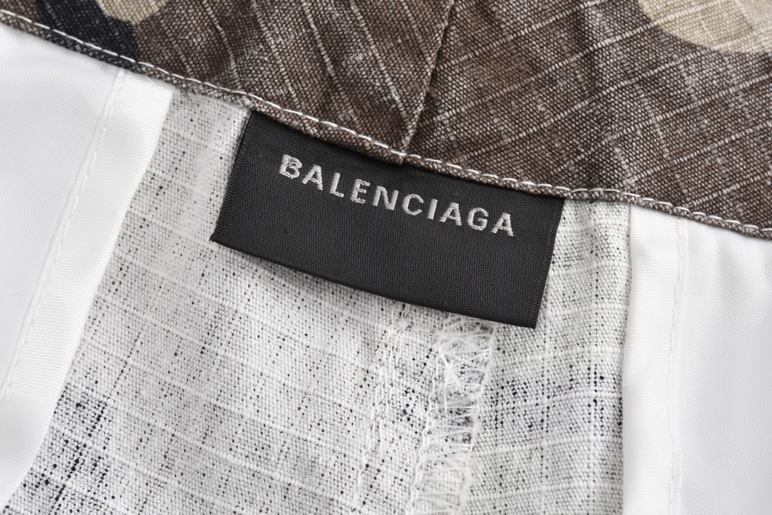 Balenciaga 巴黎世家 迷彩可拆卸工装裤 长裤 裤子 休闲裤 绿色 C0 791053TQL872840