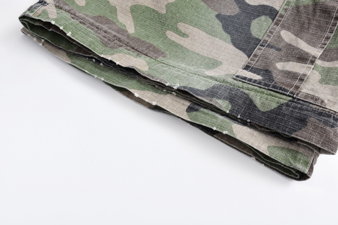 Balenciaga 巴黎世家 迷彩可拆卸工装裤 长裤 裤子 休闲裤 绿色 C0 791053TQL872840