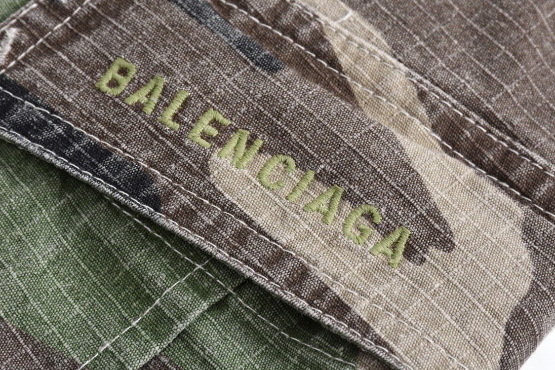 Balenciaga 巴黎世家 迷彩可拆卸工装裤 长裤 裤子 休闲裤 绿色 C0 791053TQL872840