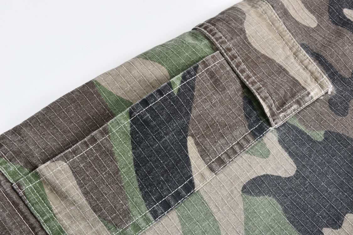 Balenciaga 巴黎世家 迷彩可拆卸工装裤 长裤 裤子 休闲裤 绿色 C0 791053TQL872840