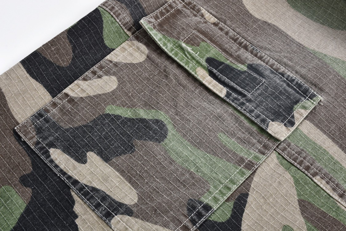 Balenciaga 巴黎世家 迷彩可拆卸工装裤 长裤 裤子 休闲裤 绿色 C0 791053TQL872840