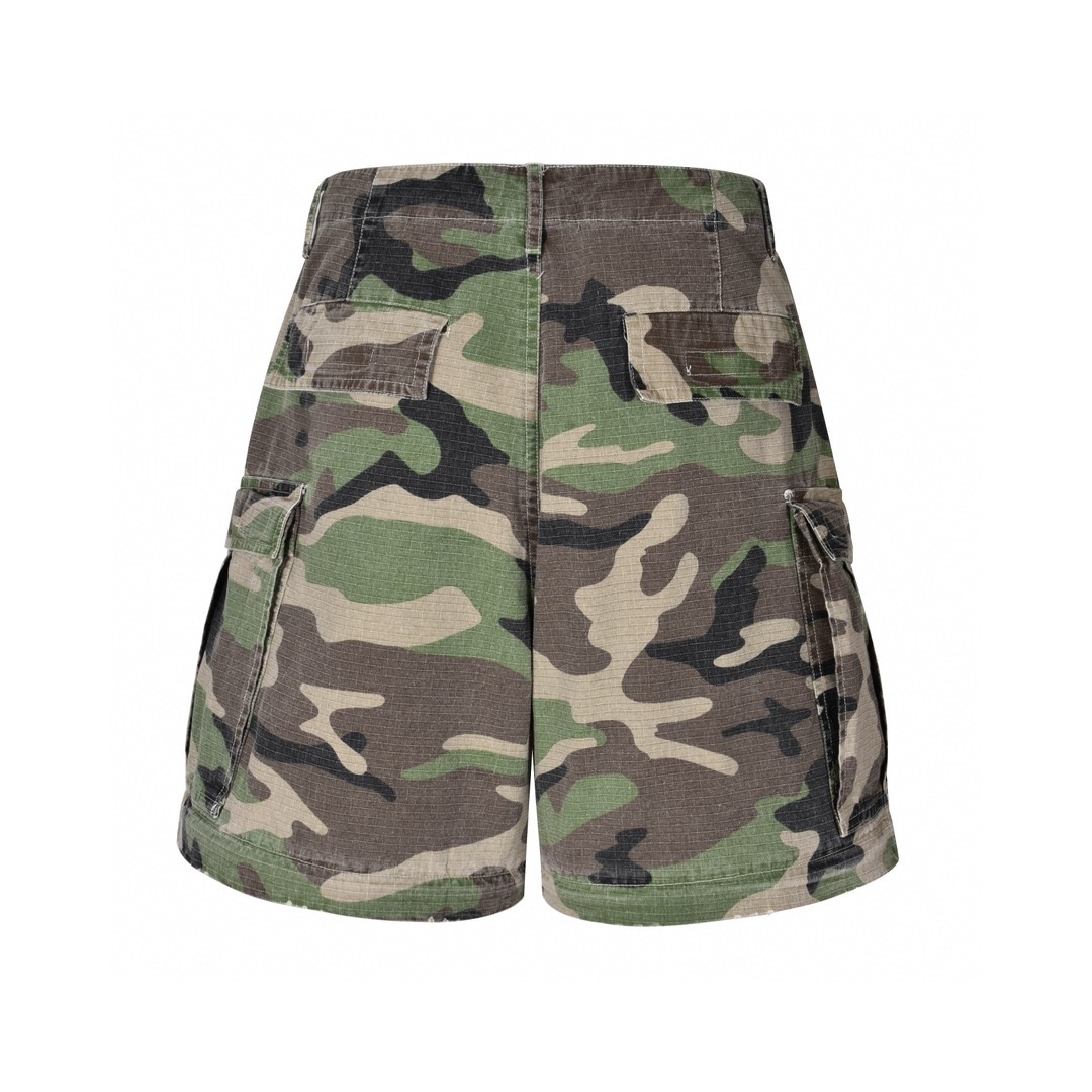 Balenciaga 巴黎世家 迷彩可拆卸工装裤 长裤 裤子 休闲裤 绿色 C0 791053TQL872840