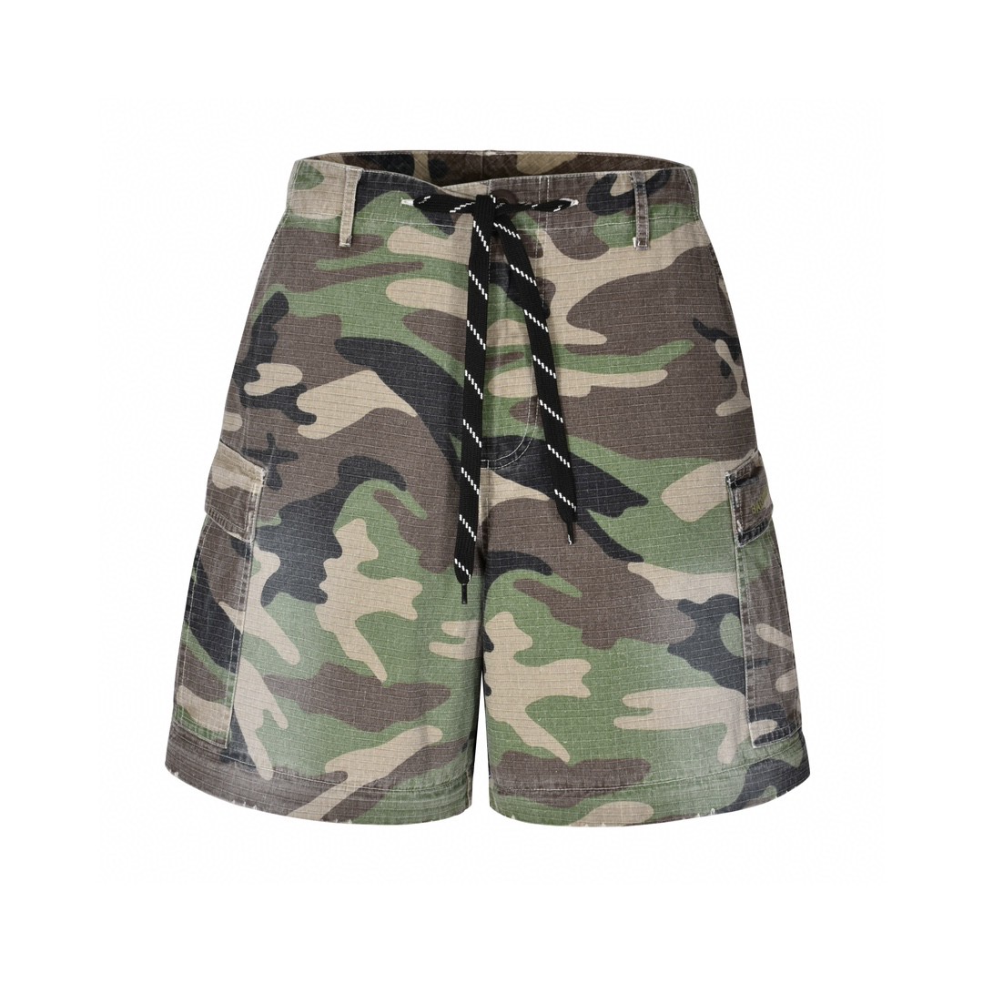 Balenciaga 巴黎世家 迷彩可拆卸工装裤 长裤 裤子 休闲裤 绿色 C0 791053TQL872840