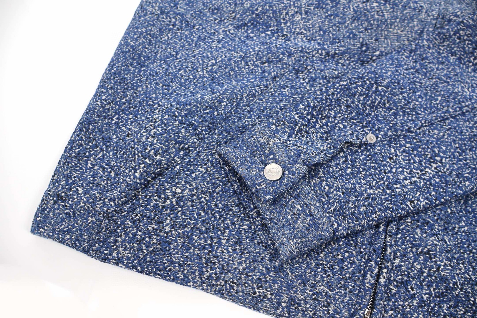 DIOR 迪奥 雪花纹铭牌拉链连帽外套 夹克 长袖 蓝色 C0 543D489A3029-C585