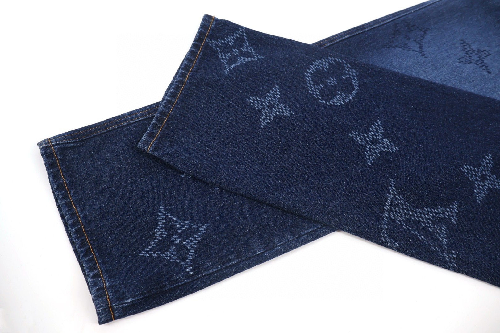 LOUIS VUITTON 路易威登 哈比渐变老花牛仔裤 裤子 长裤 蓝色 B5 1AIJUH