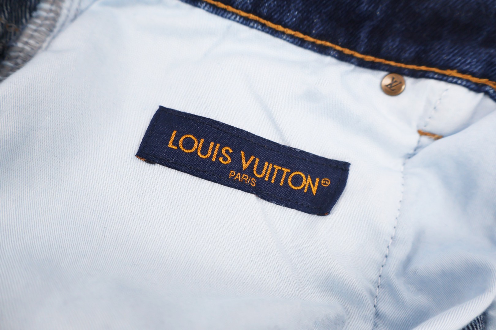 LOUIS VUITTON 路易威登 哈比渐变老花牛仔裤 裤子 长裤 蓝色 B5 1AIJUH