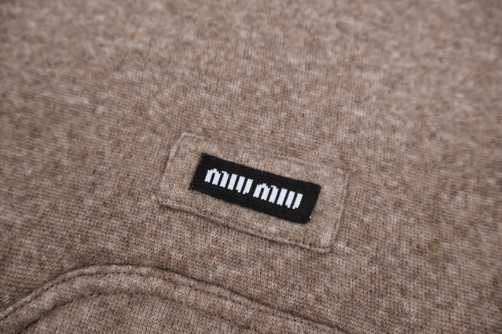 MIU MIU 缪缪 美拉德羊羔毛拉链外套 夹克 长袖 保暖 卡其色 咖色 C5 ML1369-17I1-F0AX2-S-OOO