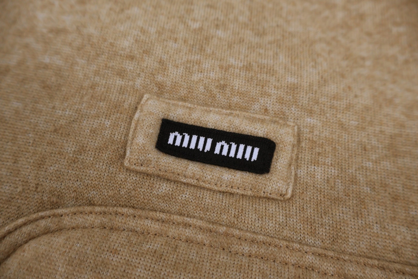 MIU MIU 缪缪 美拉德羊羔毛拉链外套 夹克 长袖 保暖 卡其色 咖色 C5 ML1369-17I1-F0AX2-S-OOO