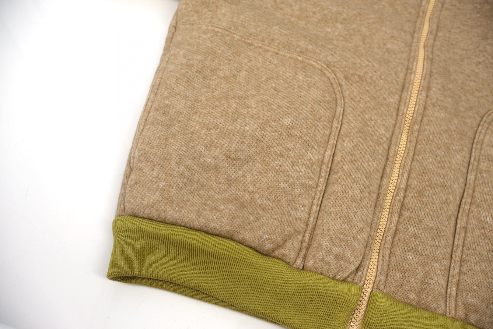 MIU MIU 缪缪 美拉德羊羔毛拉链外套 夹克 长袖 保暖 卡其色 咖色 C5 ML1369-17I1-F0AX2-S-OOO