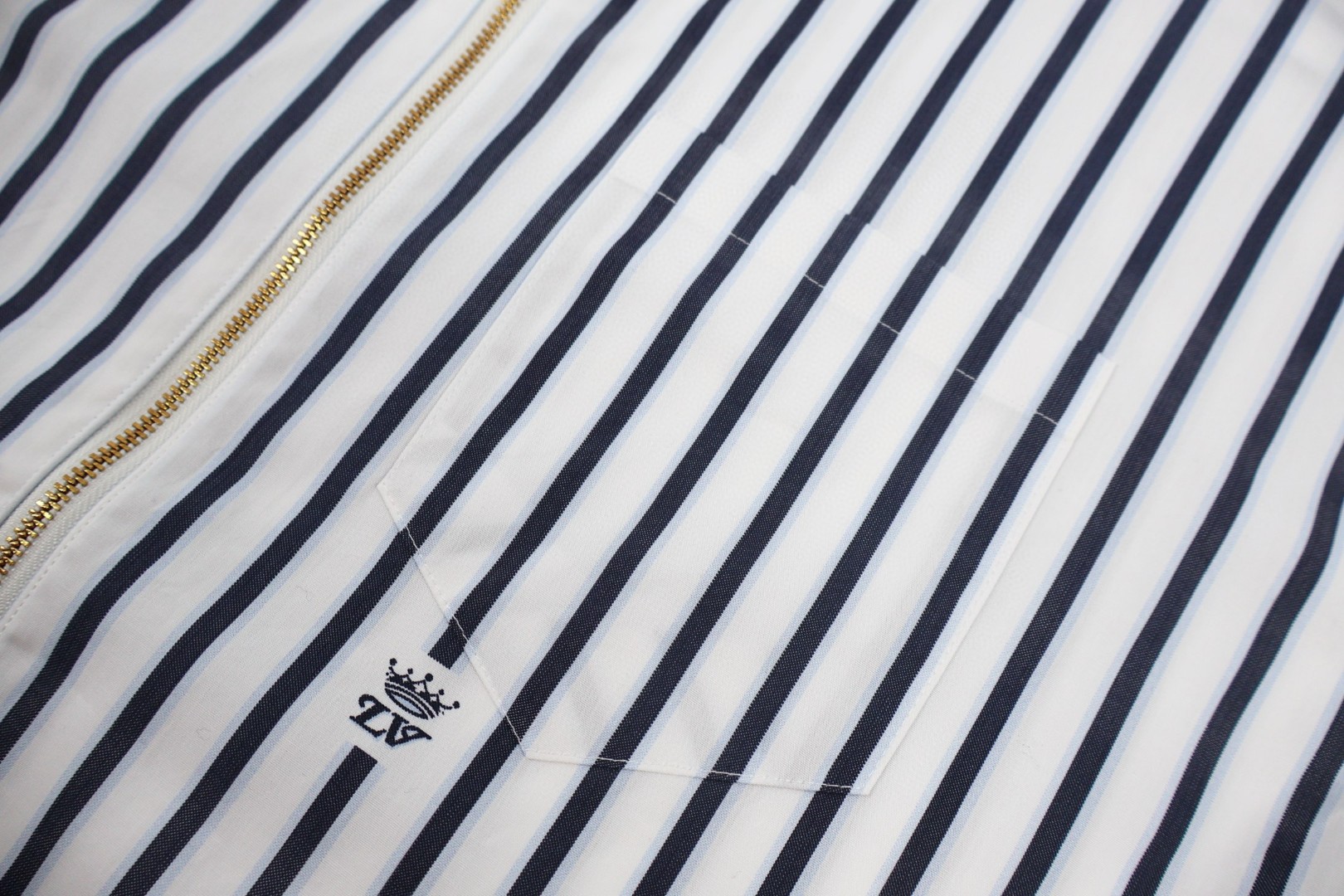 LOUIS VUITTON 路易威登 条纹弹幕拉链衬衫 外套 B5 1AIKA1