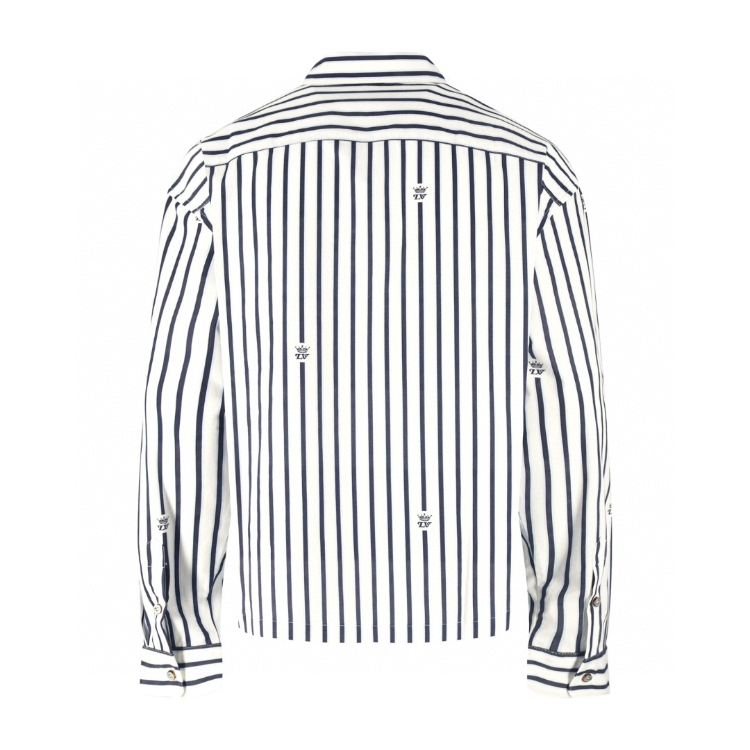 LOUIS VUITTON 路易威登 条纹弹幕拉链衬衫 外套 B5 1AIKA1
