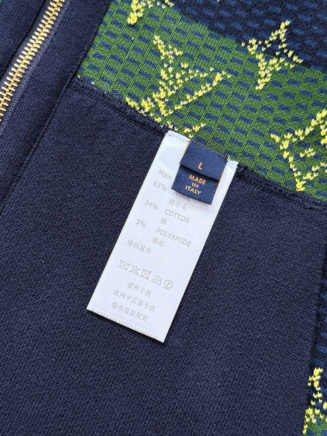 LOUIS VUITTON 路易威登 老花字母双面两穿拉链连帽卫衣 外套 夹克 D0 1AIJZ8