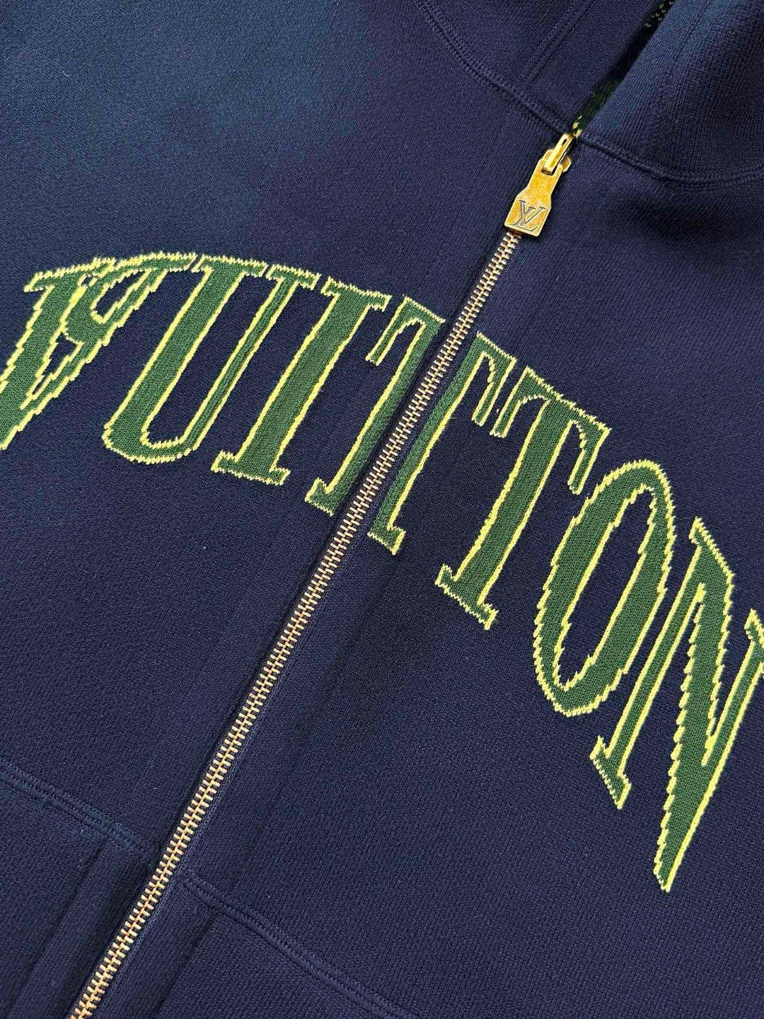 LOUIS VUITTON 路易威登 老花字母双面两穿拉链连帽卫衣 外套 夹克 D0 1AIJZ8