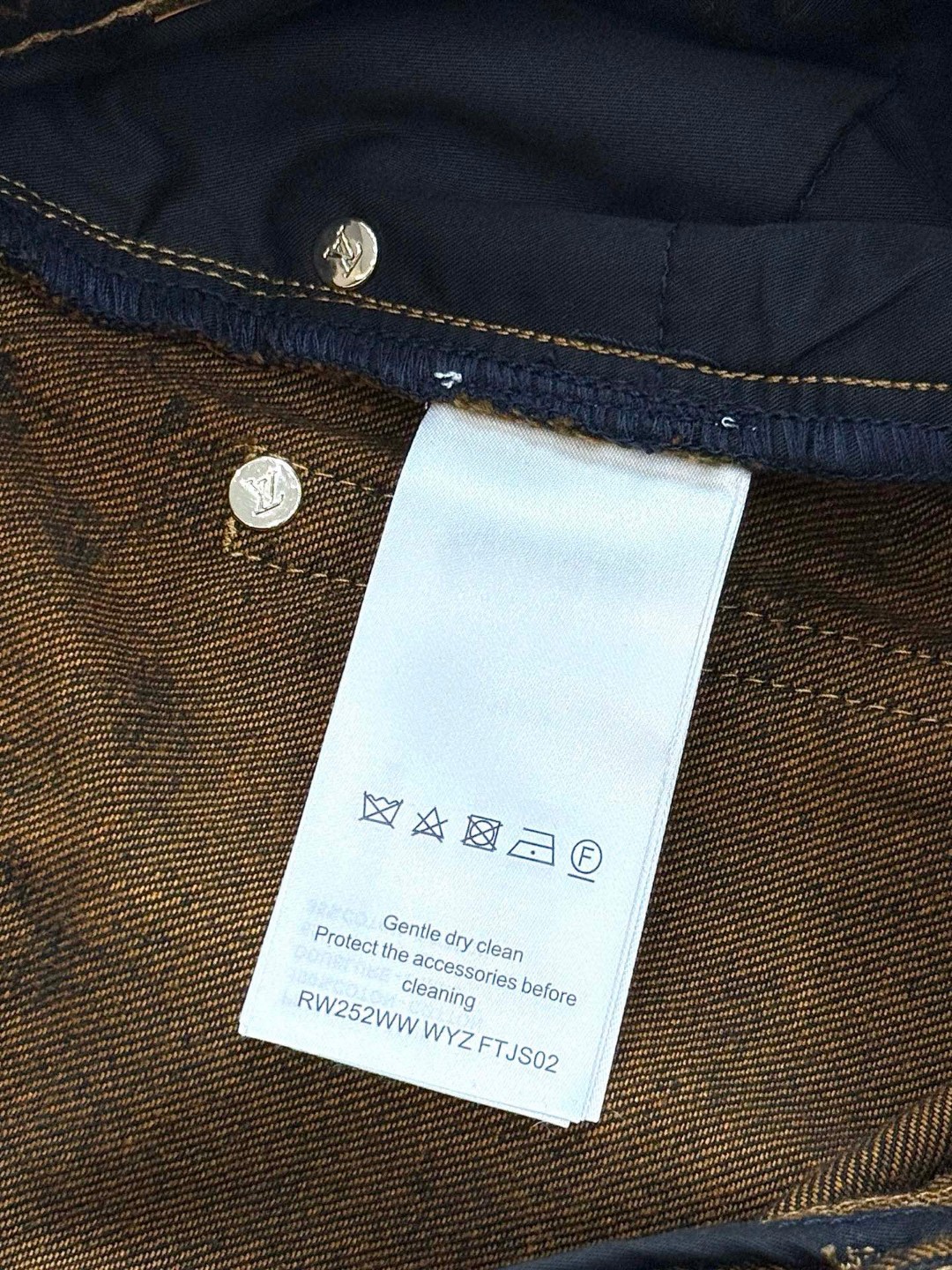 LOUIS VUITTON 路易威登 满印老花牛仔裤 裤子 长裤 黑色 B5 1AIBEO