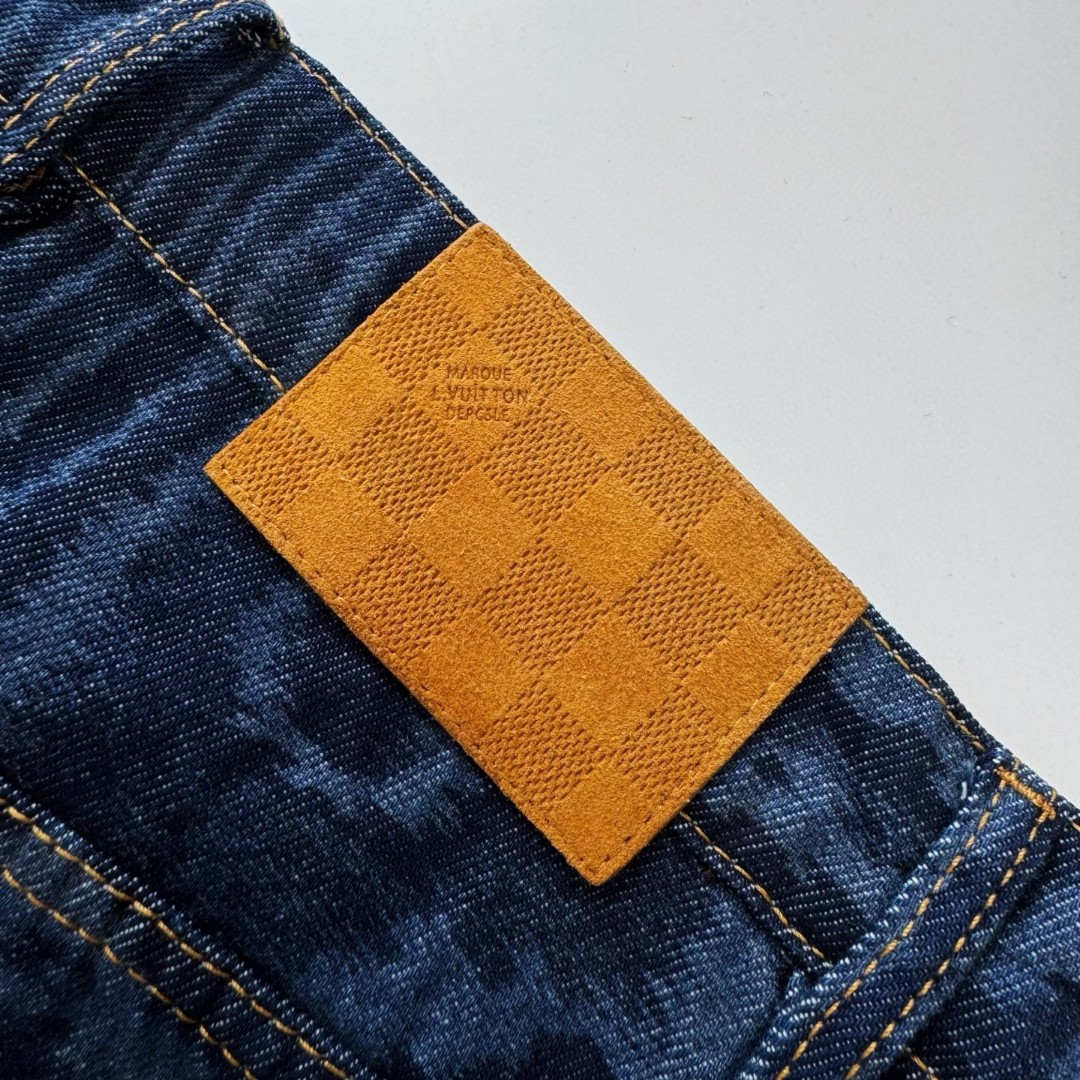 LOUIS VUITTON 路易威登 像素树纹牛仔裤 裤子 长裤 蓝色 B5 1AHVBI