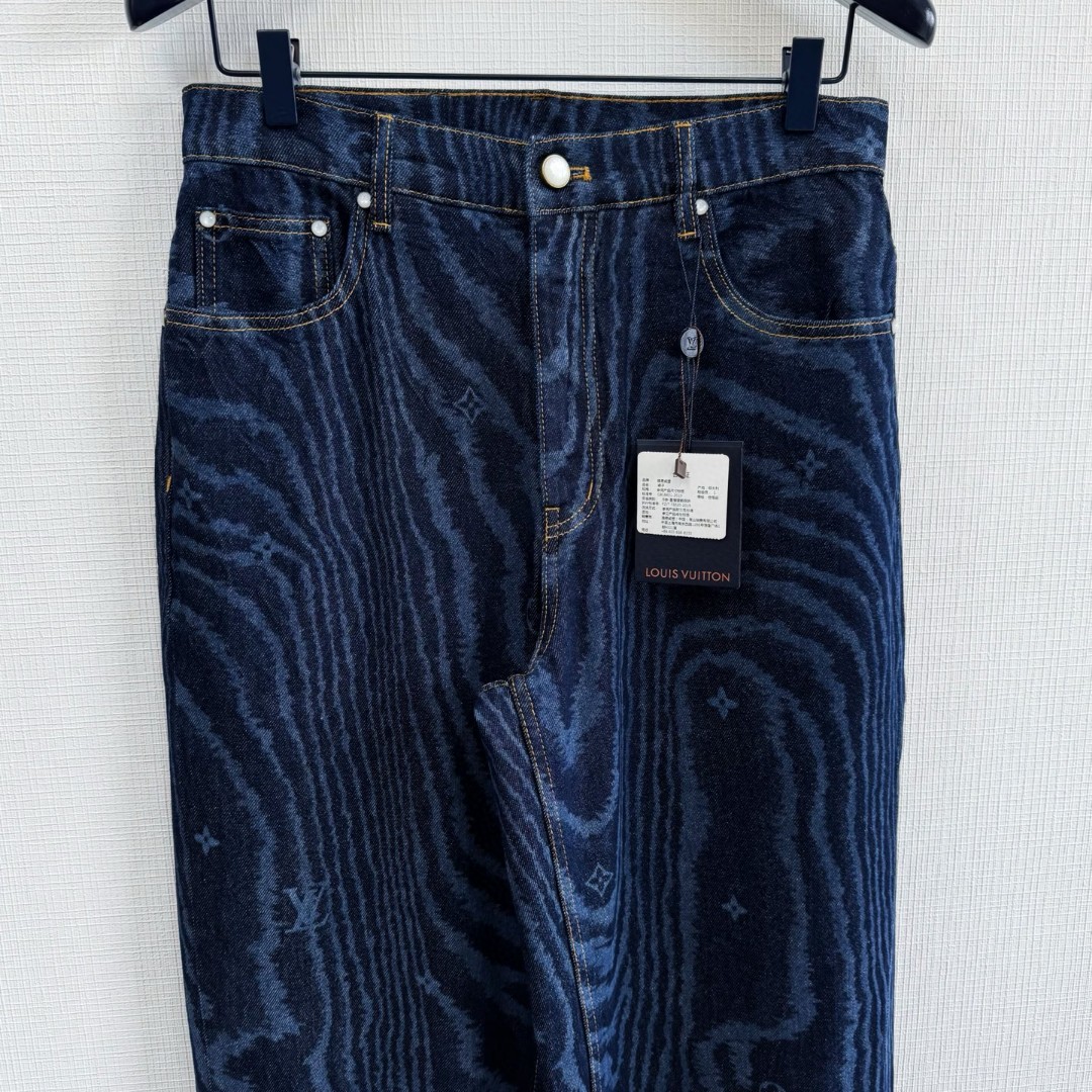 LOUIS VUITTON 路易威登 像素树纹牛仔裤 裤子 长裤 蓝色 B5 1AHVBI