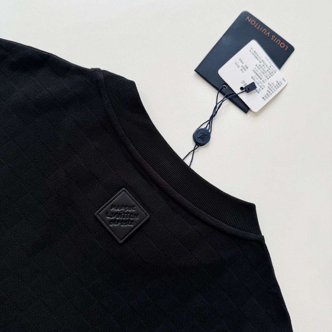 LOUIS VUITTON 路易威登 LV Nigo 联名款 刺绣钉珠注明 T恤 短袖 黑色 A5 1AIMLY