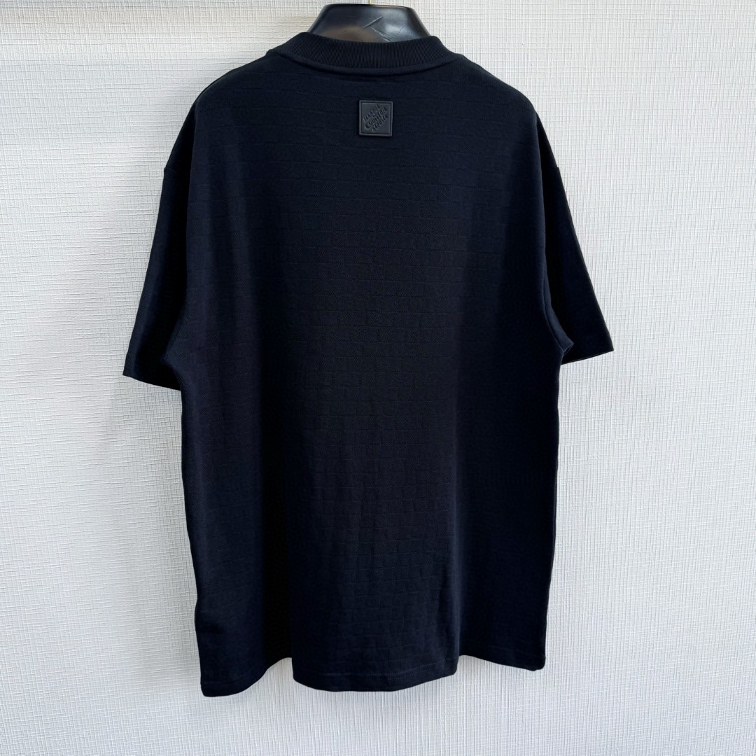 LOUIS VUITTON 路易威登 LV Nigo 联名款 刺绣钉珠注明 T恤 短袖 黑色 A5 1AIMLY