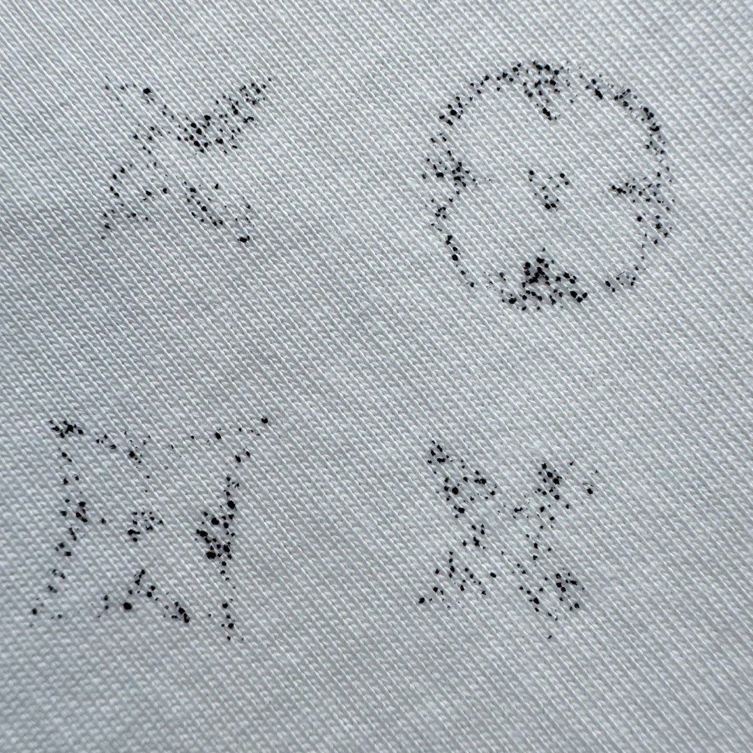 LOUIS VUITTON 路易威登 LV 渐变老花logo T恤 短袖 深蓝色 白色 A5 1AFQB4