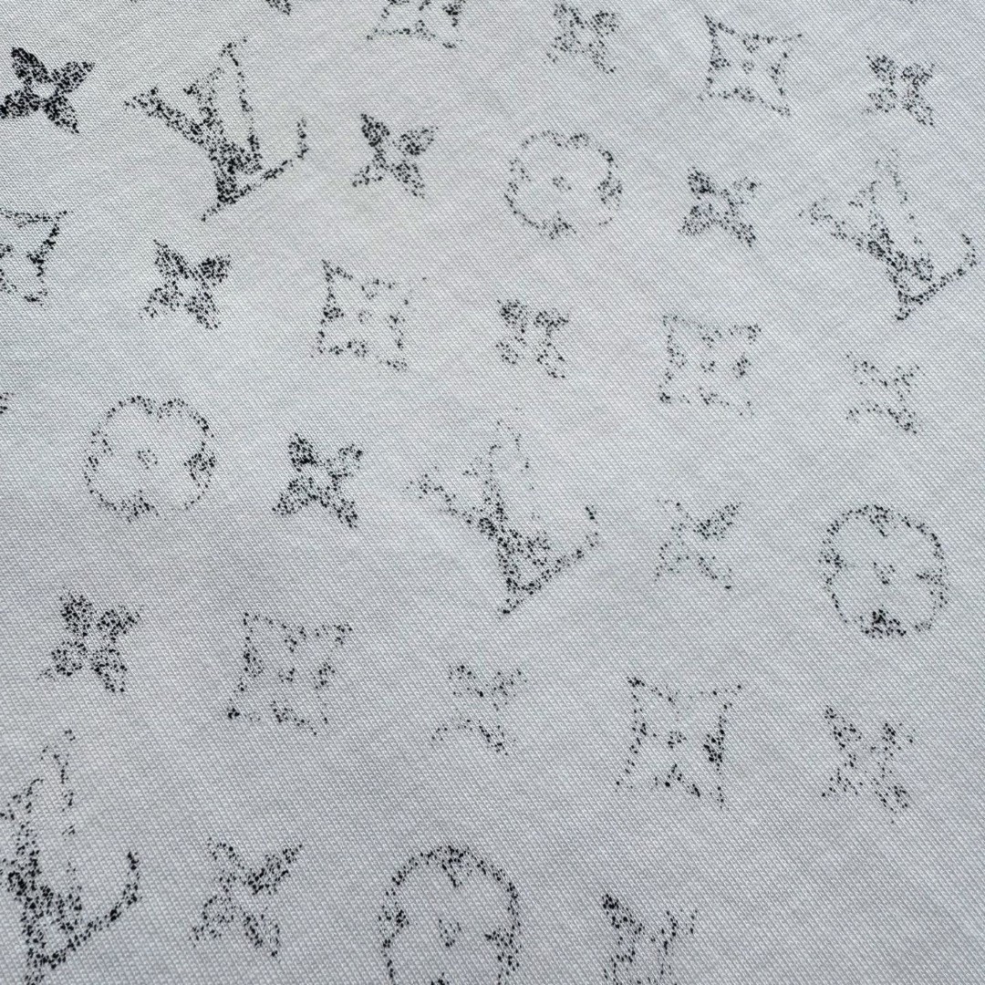 LOUIS VUITTON 路易威登 LV 渐变老花logo T恤 短袖 深蓝色 白色 A5 1AFQB4