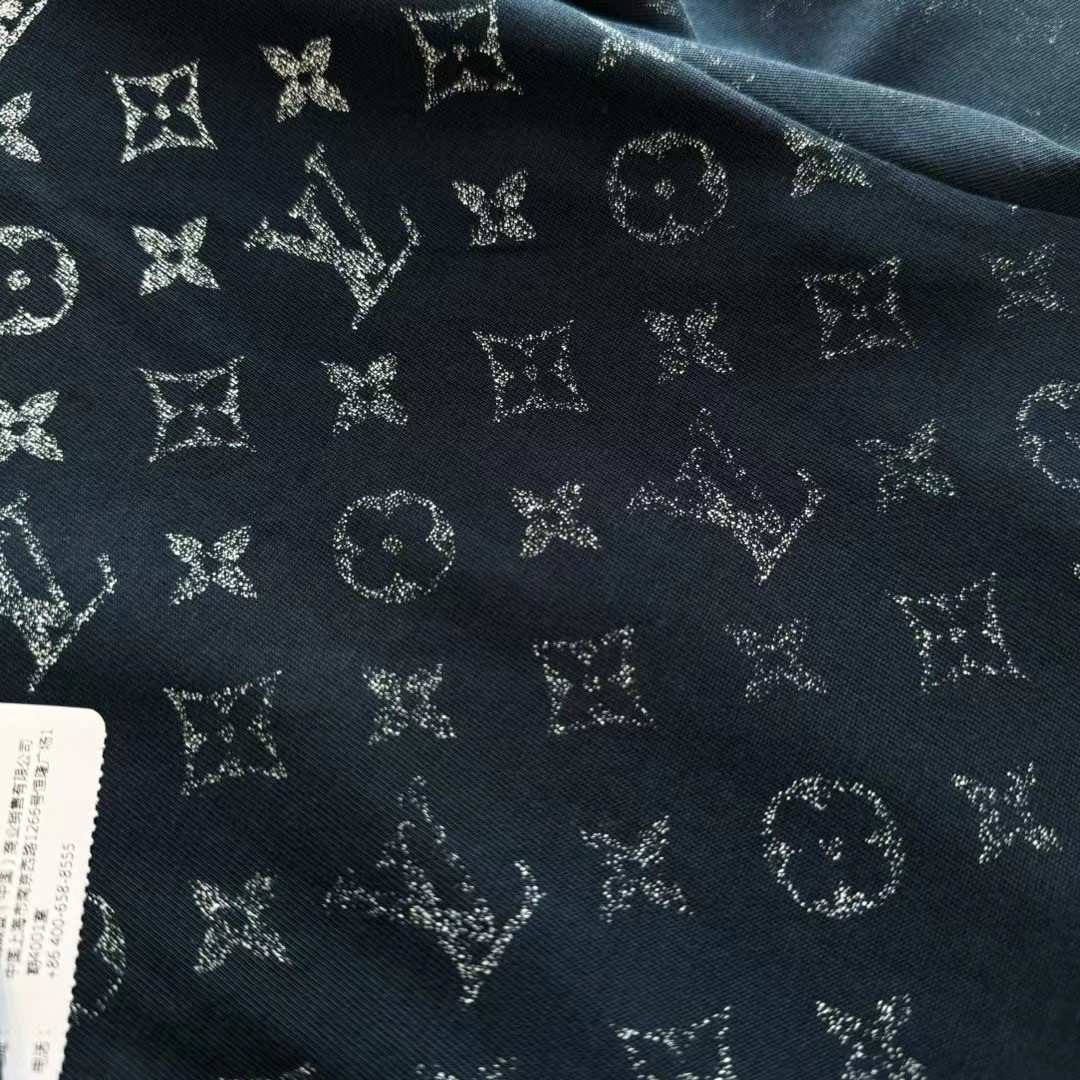 LOUIS VUITTON 路易威登 LV 渐变老花logo T恤 短袖 深蓝色 白色 A5 1AFQB4