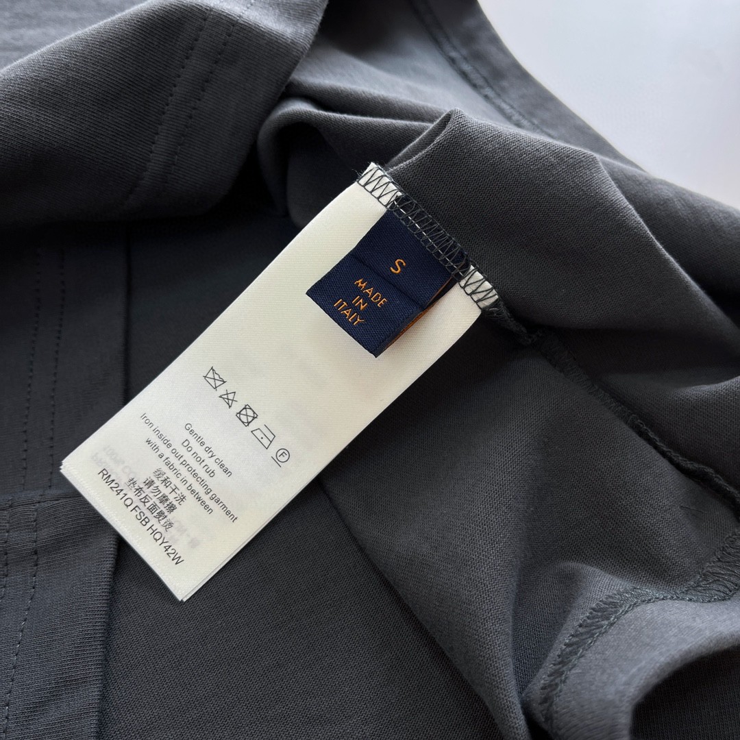 LOUIS VUITTON 路易威登 LV 渐变老花logo T恤 短袖 黑色 灰色 A5 1AFBB4