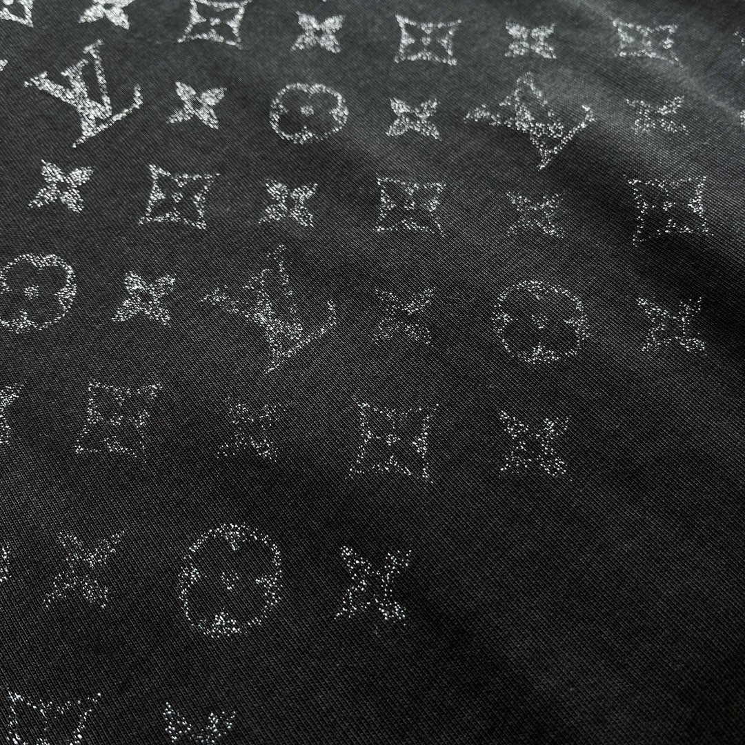 LOUIS VUITTON 路易威登 LV 渐变老花logo T恤 短袖 黑色 灰色 A5 1AFBB4