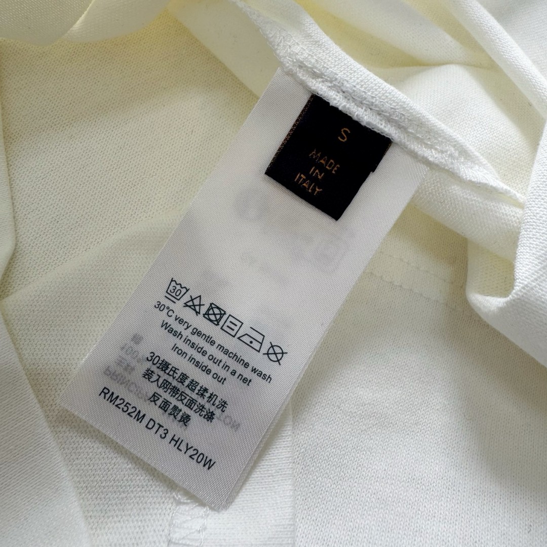 LOUIS VUITTON 路易威登 LV Nigo 联名款 毛线刺绣 T恤 短袖 白色 A5 1AIKD4