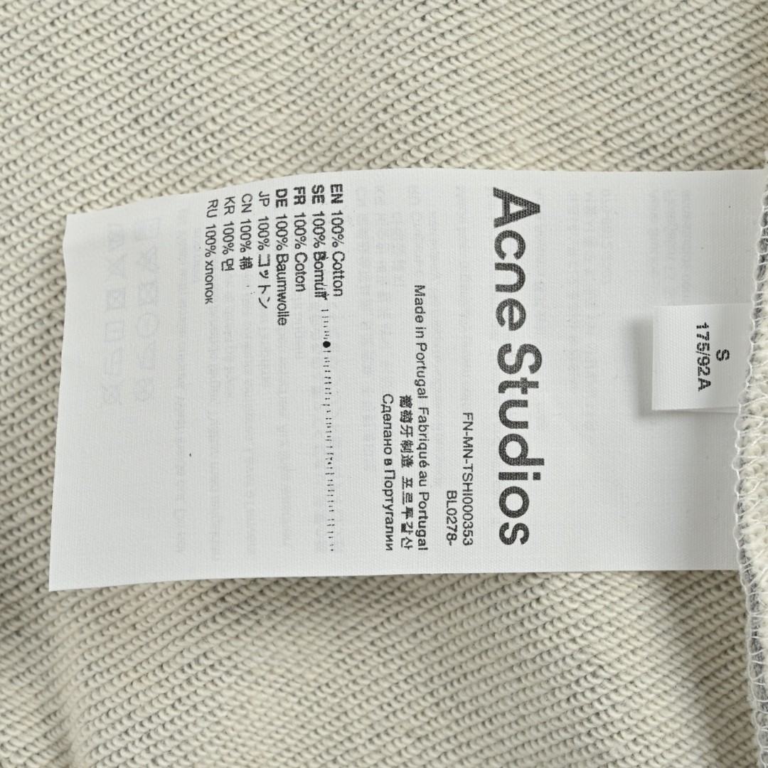 Acne Studios Moomin 联名款 卡通印花拉链连帽卫衣 外套 长袖 灰色 B0 CI0188-X92