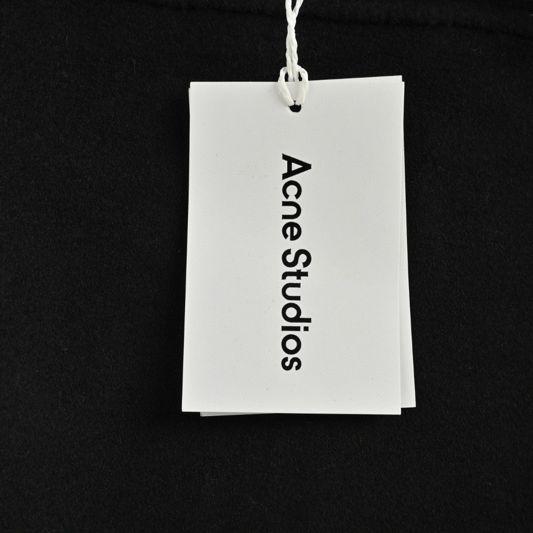 Acne Studios 双面羊绒连帽外套 夹克 长袖  黑色 C0 B90831-900