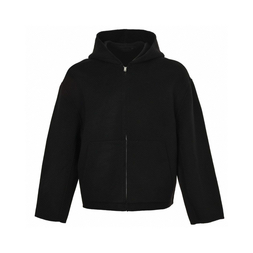 Acne Studios 双面羊绒连帽外套 夹克 长袖  黑色 C0 B90831-900