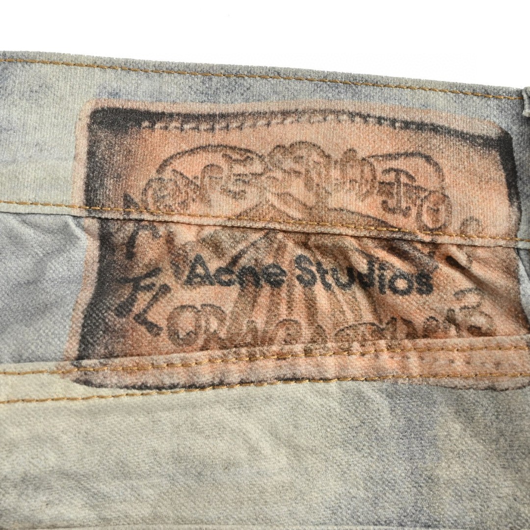 Acne Studios 破坏错觉印花牛仔裤 长裤 裤子 B0 