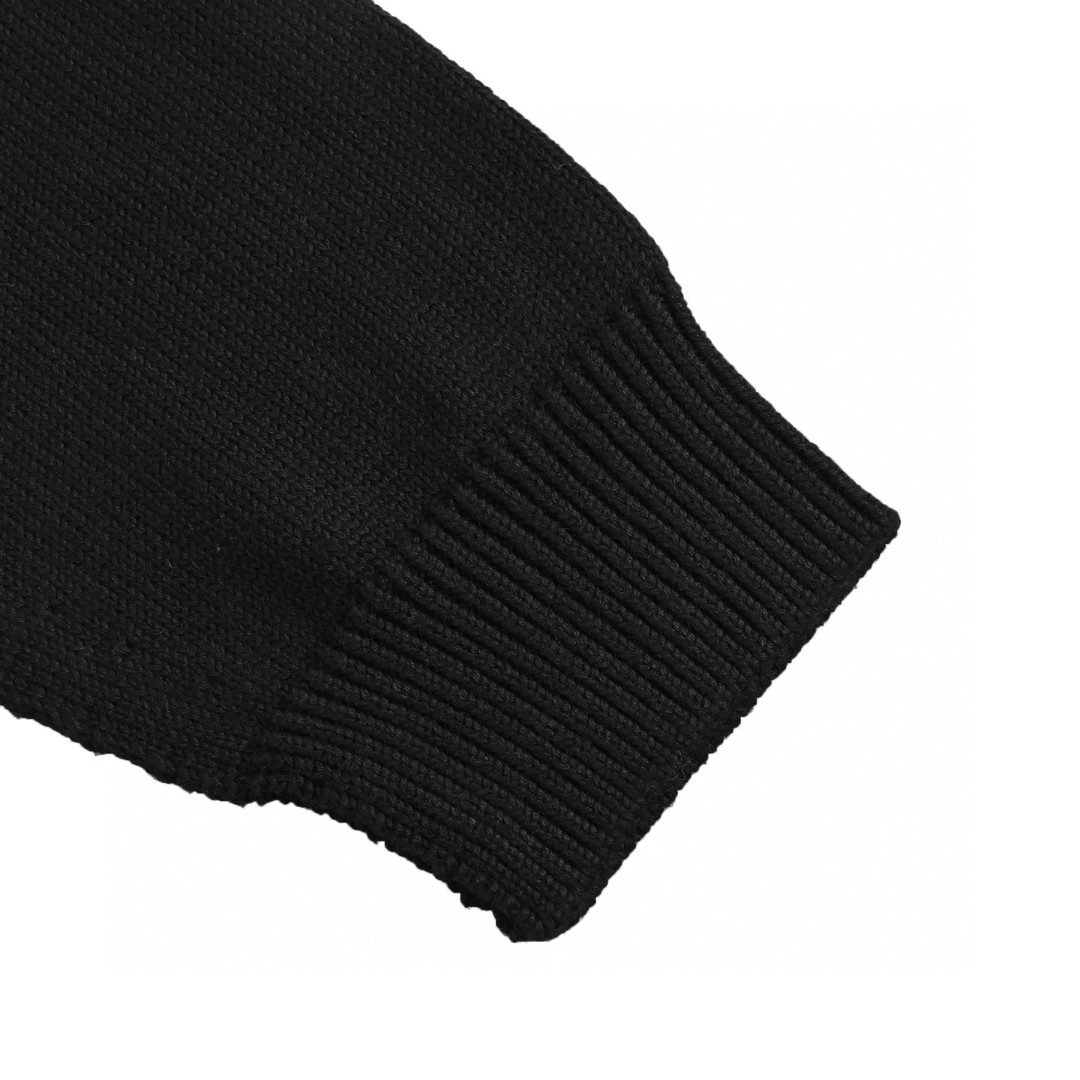 Acne Studios 蝴蝶结刺绣针织开衫 毛衣 针织衫 外套 长袖 黑色 B0 B60385-900