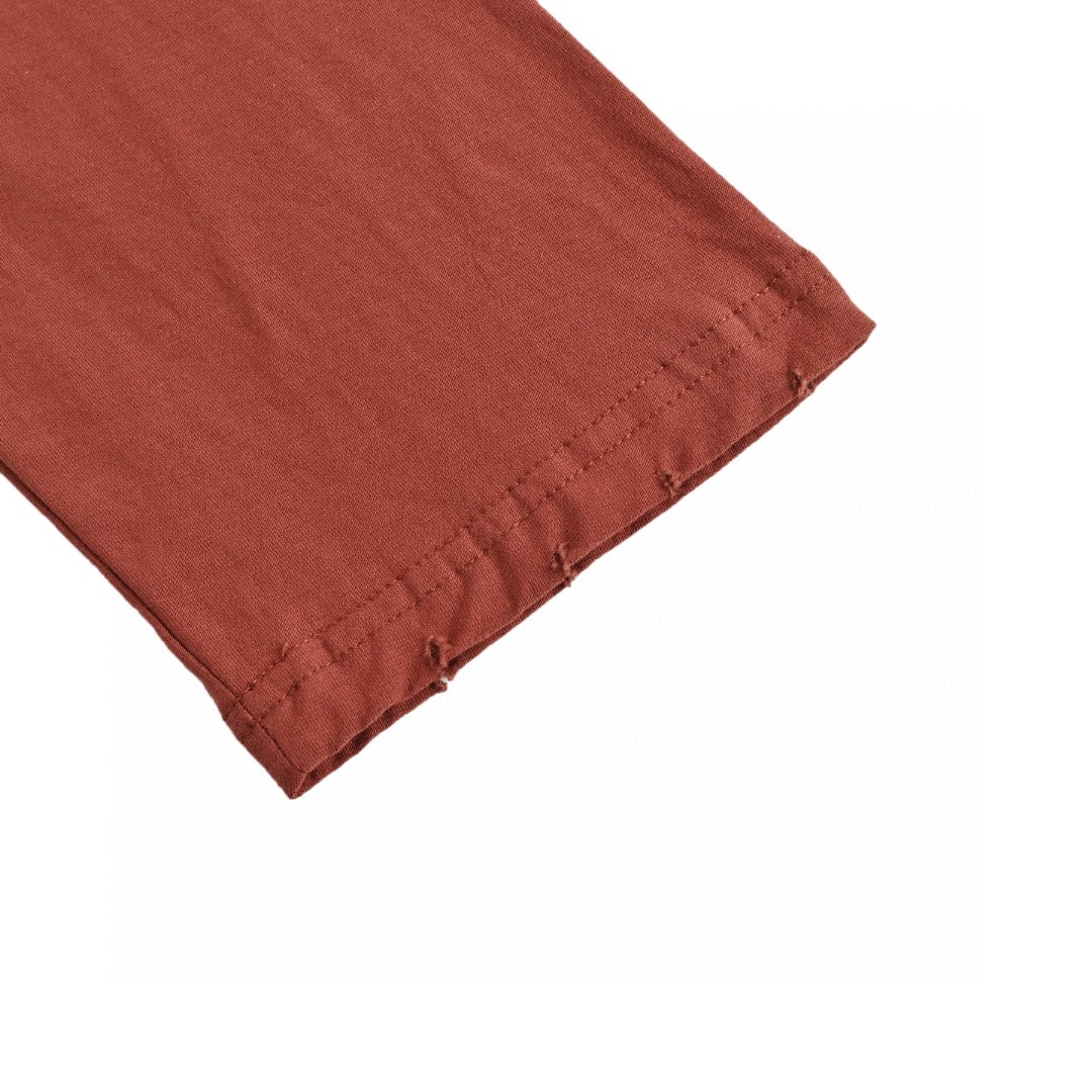 Acne Studios 1996喷砂做旧水洗T恤 打底衫 长袖 红色 A5