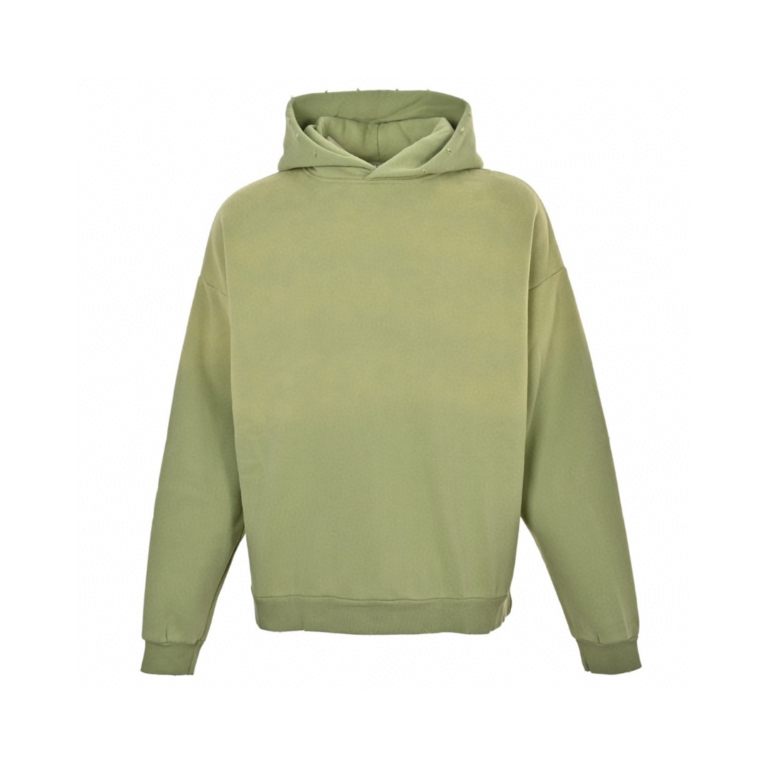 Acne Studios 1996渲染水洗做旧字母印花连帽卫衣 外套 长袖 绿色 B0 