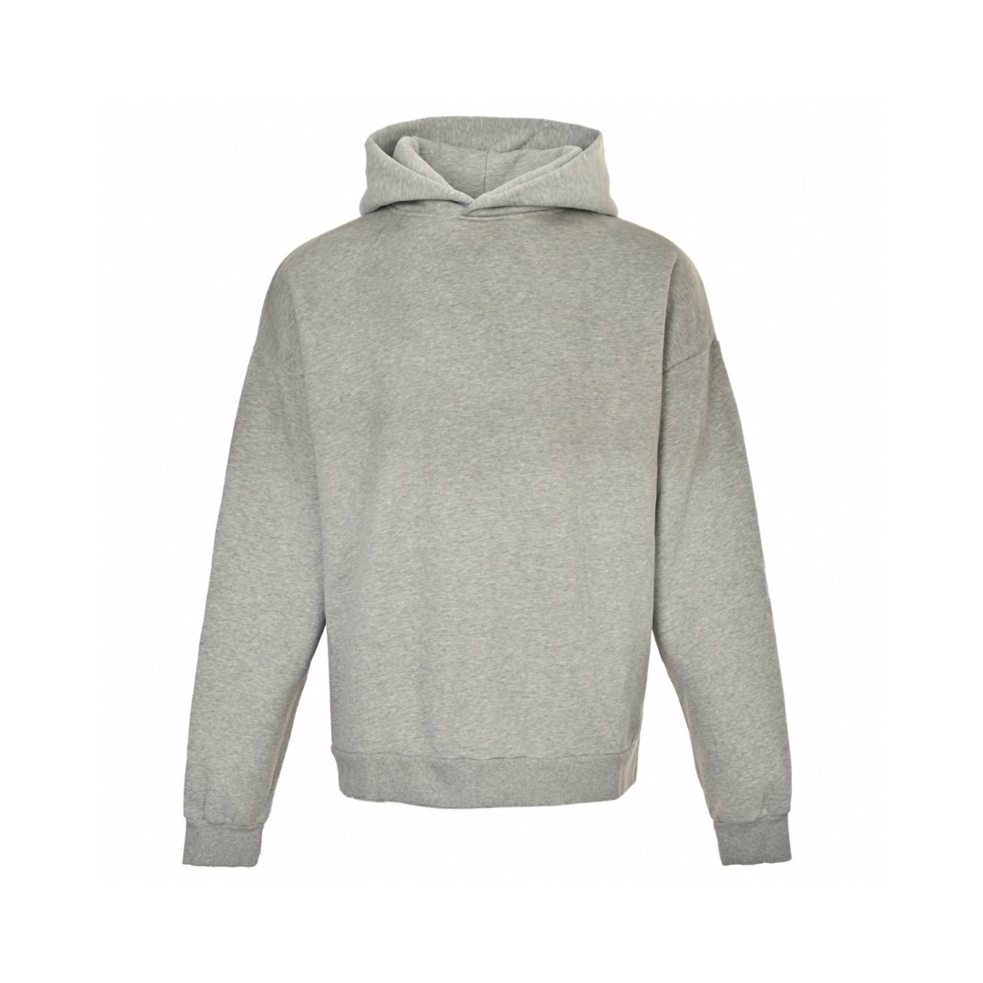 Acne Studios 1996渲染水洗做旧字母印花连帽卫衣 外套 长袖 灰色 B0 