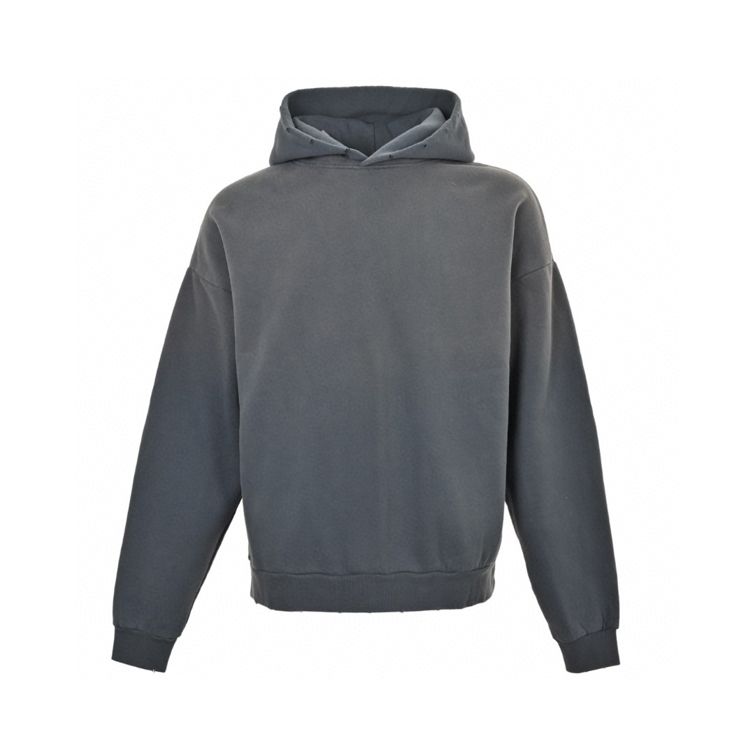 Acne Studios 1996渲染水洗做旧字母印花连帽卫衣 外套 长袖 灰色 B0 