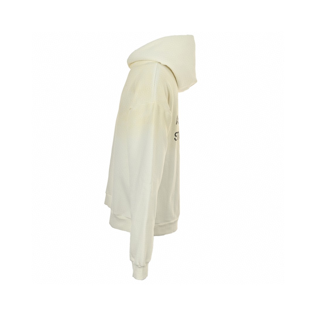 Acne Studios 1996渲染水洗做旧字母印花连帽卫衣 外套 长袖 白色 B0 CI0136DC6