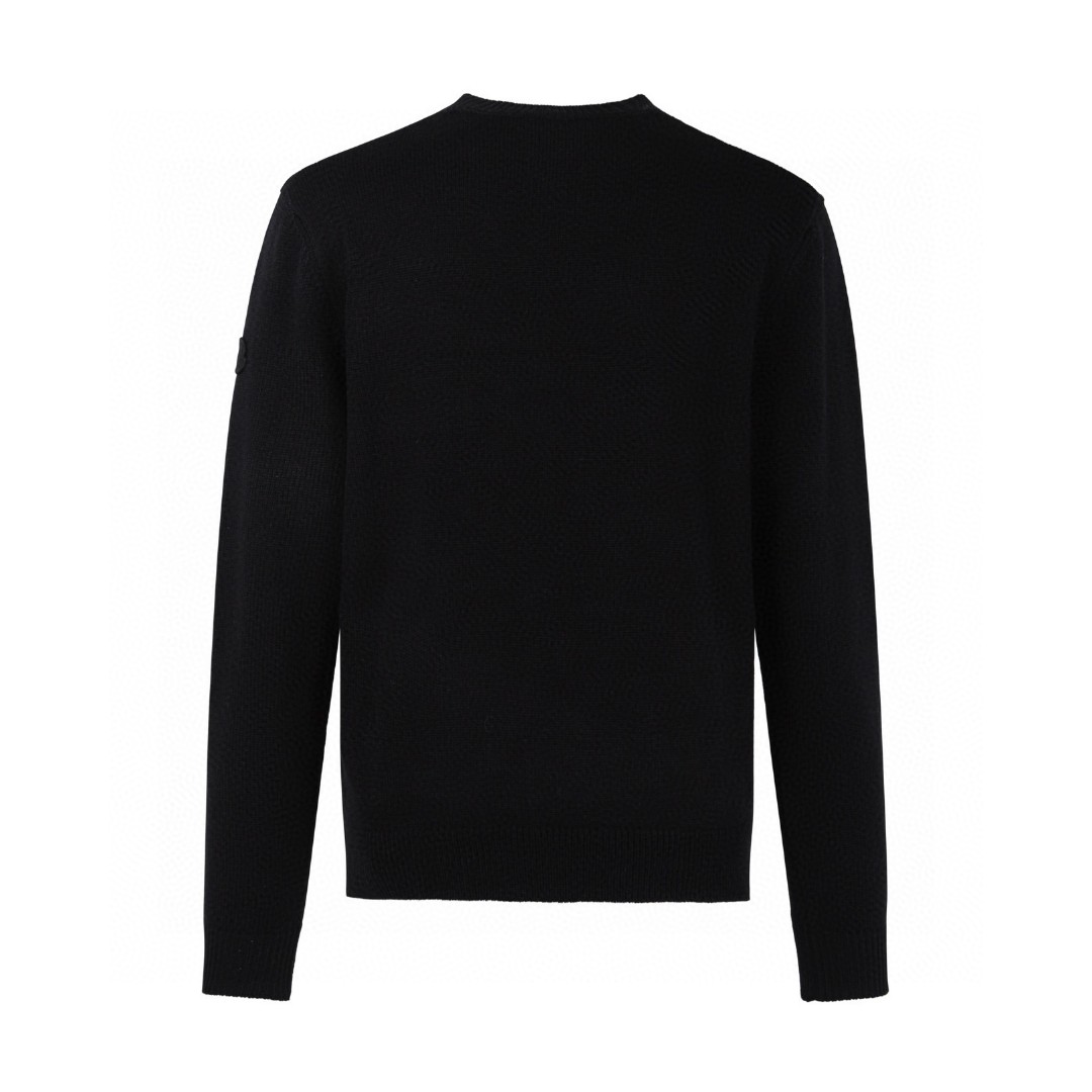 Moncler 蒙口 刺绣徽标毛衣 针织衫 秋冬 外套 黑色 B0 K20919C00004M1242999