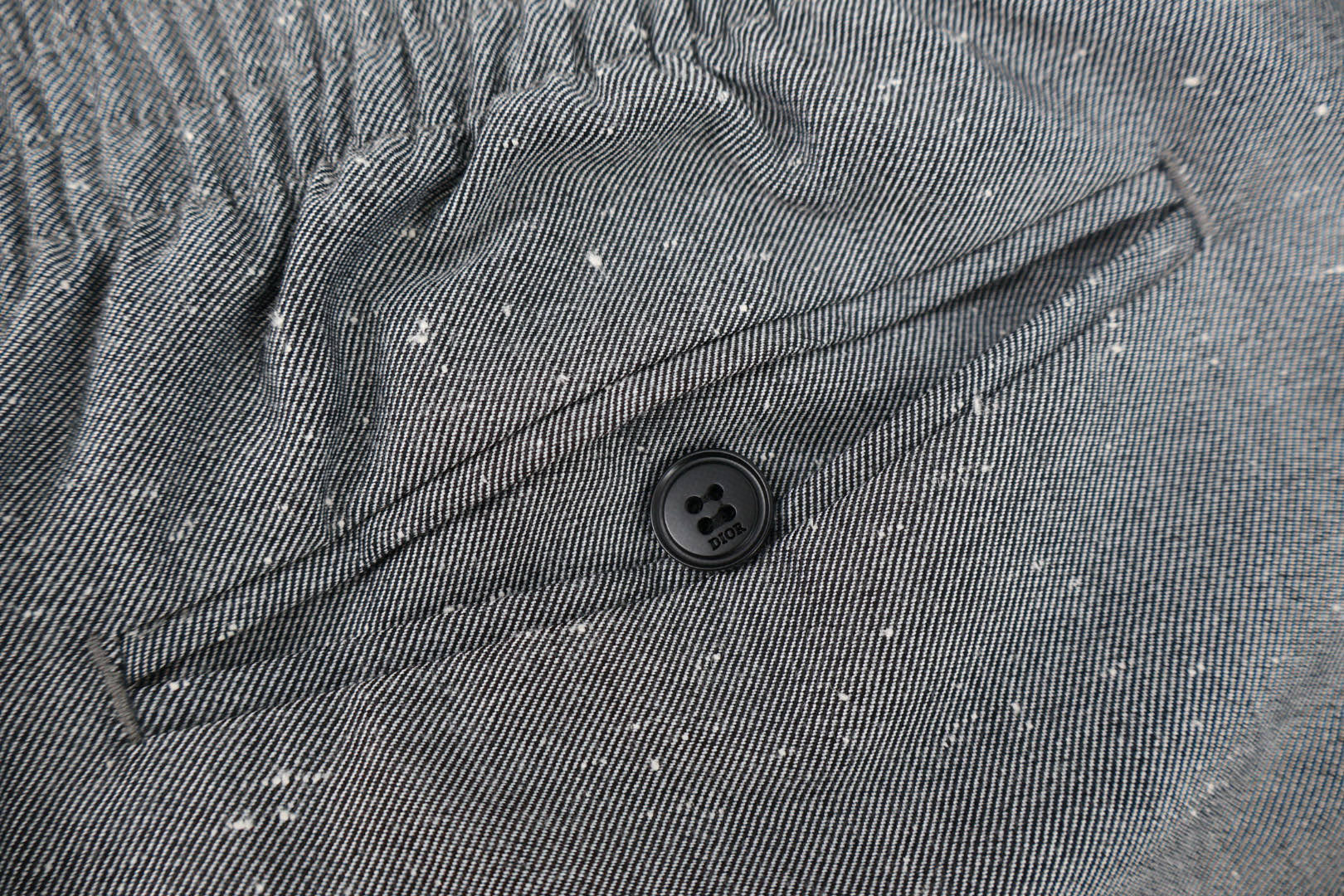 DIOR 迪奥 纯色羊毛休闲裤 长裤 裤子 灰色 B0