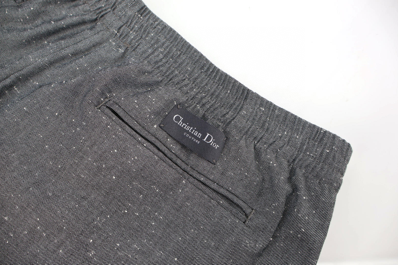 DIOR 迪奥 纯色羊毛休闲裤 长裤 裤子 灰色 B0