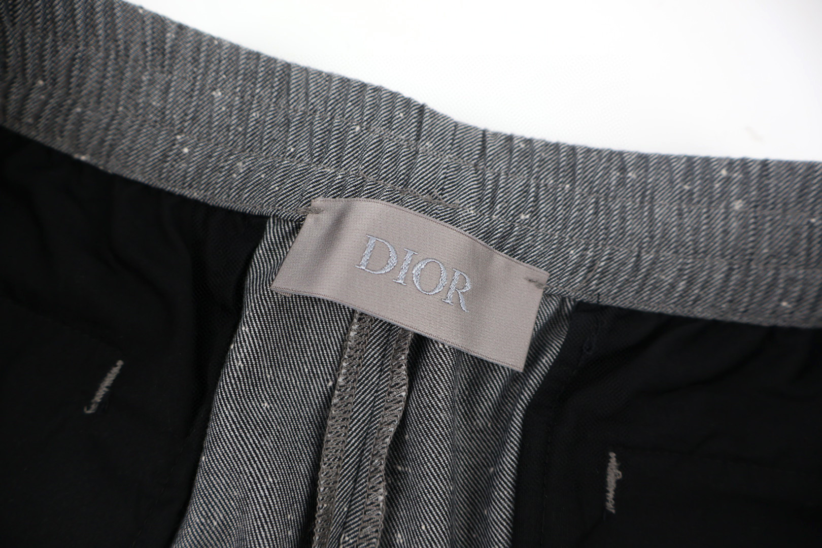 DIOR 迪奥 纯色羊毛休闲裤 长裤 裤子 灰色 B0