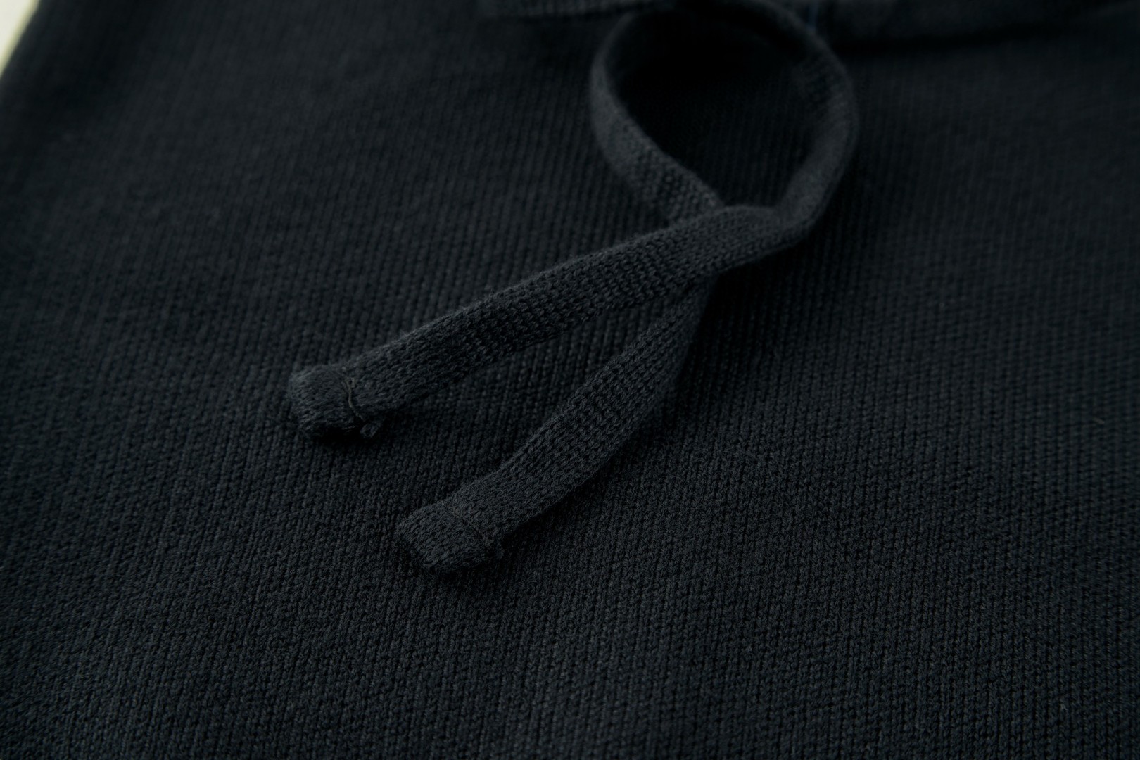 PRADA 普拉达 毛巾刺绣针织帽衫 连帽卫衣 外套 长袖 黑色 B0 