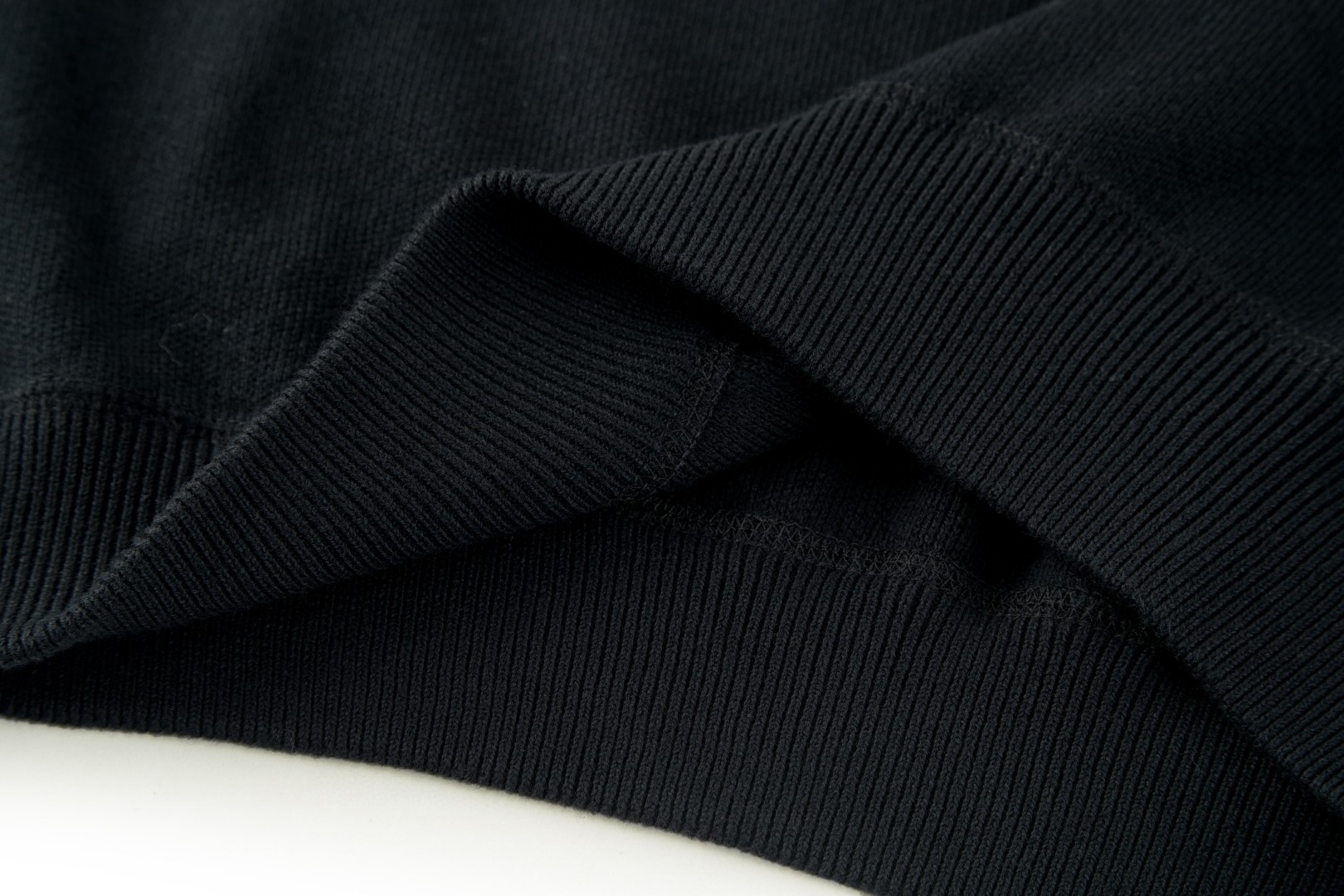 PRADA 普拉达 毛巾刺绣针织帽衫 连帽卫衣 外套 长袖 黑色 B0 