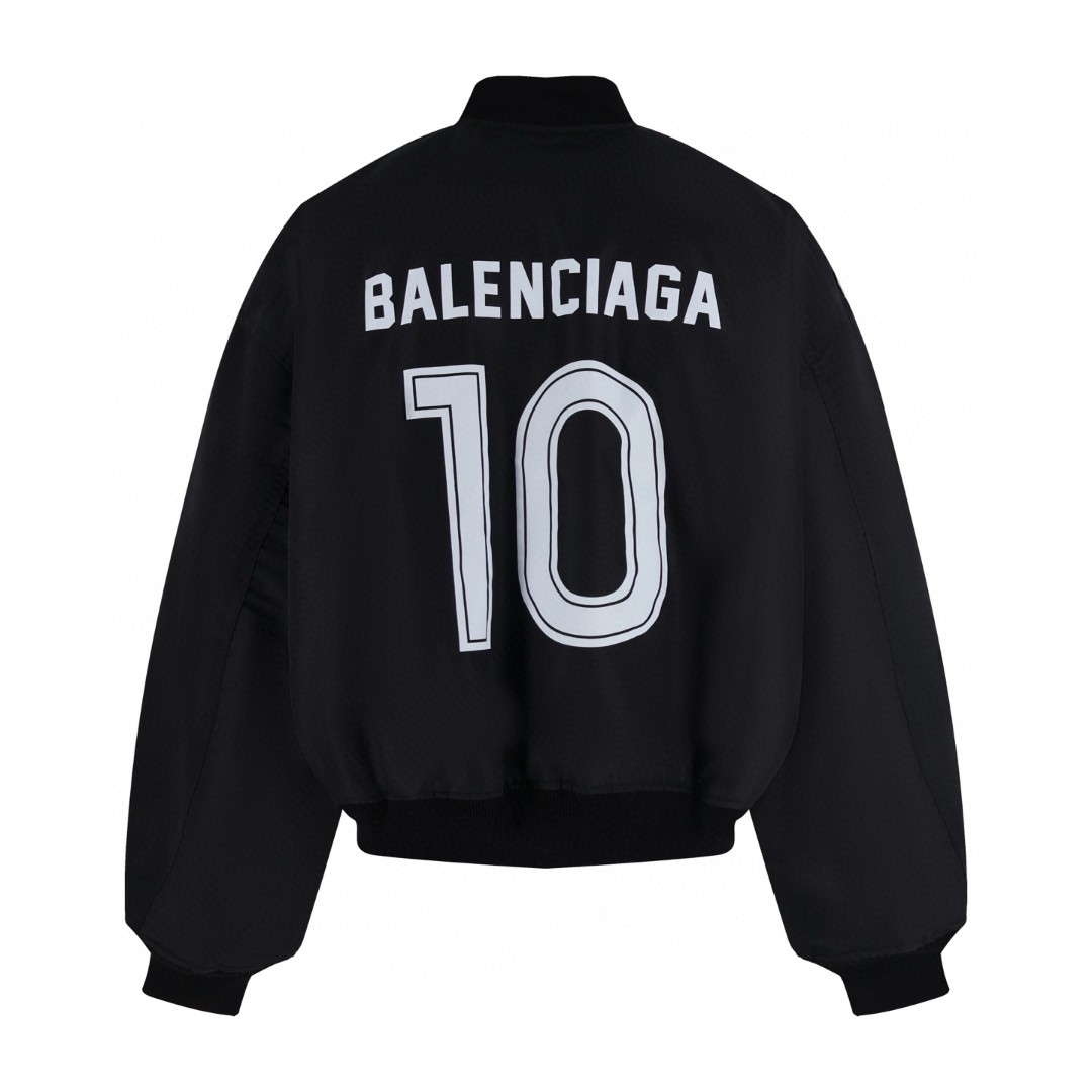Balenciaga 巴黎世家 曼联刺绣飞行棉服 夹克 外套 长袖 秋冬 黑色 C5 831122TRO531000