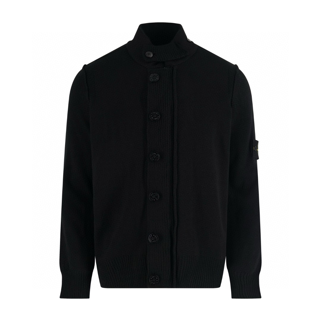 STONE ISLAND 石头岛 袖标开衫毛衣 长袖 外套 黑色 C0 K2S155100047S00A3-V0029