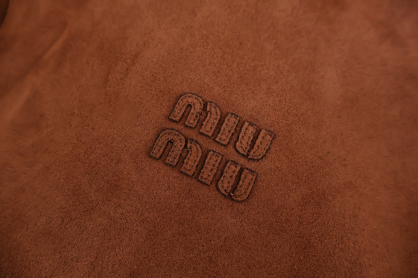 MIU MIU 缪缪 毛领麂皮拉链外套 夹克 长袖 保暖 咖色 C5 ML1338-151I-F0005-S-OOO