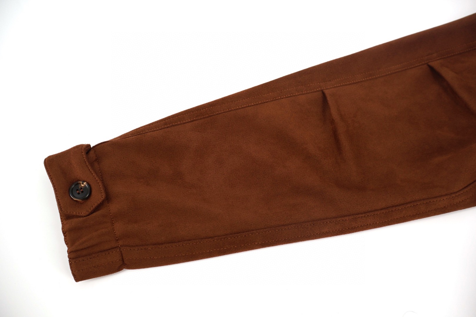 MIU MIU 缪缪 毛领麂皮拉链外套 夹克 长袖 保暖 咖色 C5 ML1338-151I-F0005-S-OOO